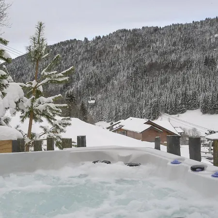 Chalet Familial Avec Jacuzzi, Garage Et Cheminee Aux Gets
